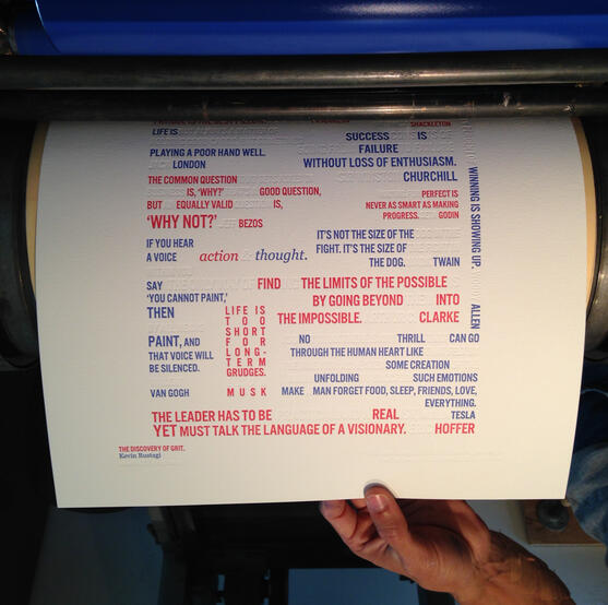 1st Letterpress Poster (2014)